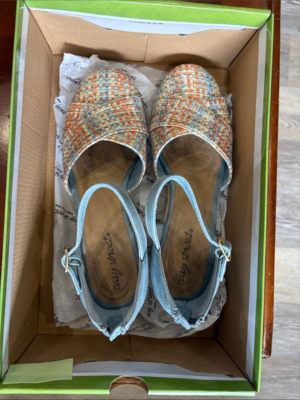 EUC EASY STREET PASTEL MULTI COAST WEDGE 6.5